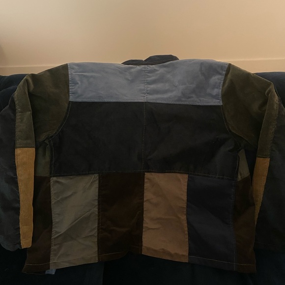 Carhartt Men's Patchwork Jacket in Brown, Blue, and Black - Picture 5 of 6